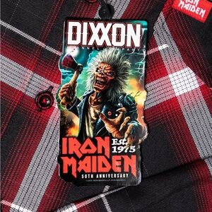 DIXXON Iron Maiden Anniversary Flannel Brand New Large